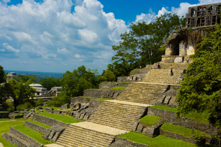 Zona arqueológica en Palenque Chiapas, Mundo Maya