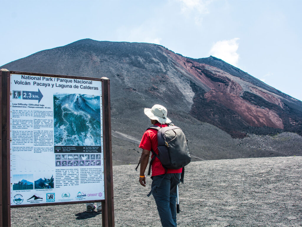 A pie del Volcán 